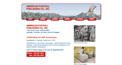 Desktop Screenshot of americanfoothill.com